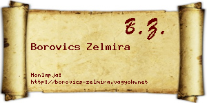 Borovics Zelmira névjegykártya